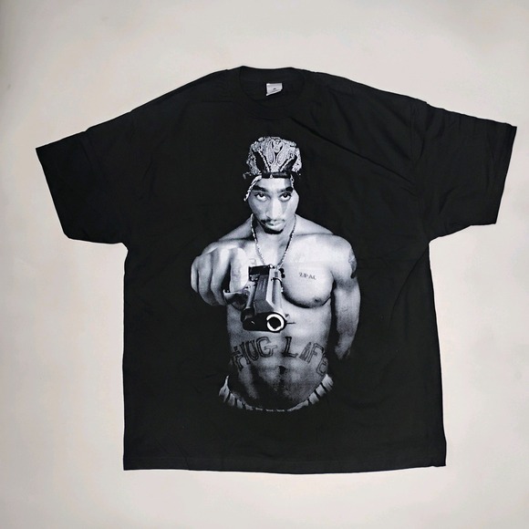 The Unbranded Brand Other - Tupac Shakur Tshirt Sz XXL VTG 2000s Rap Hip Hop Thug Life West Coast 2pac NEW